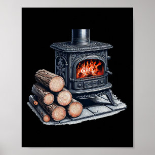 Wood Stove Poster