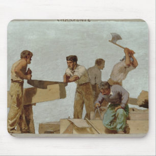 Wood Structure Mouse Pad