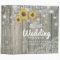 Wood Sunflowers Lace String Lights Wedding Planner