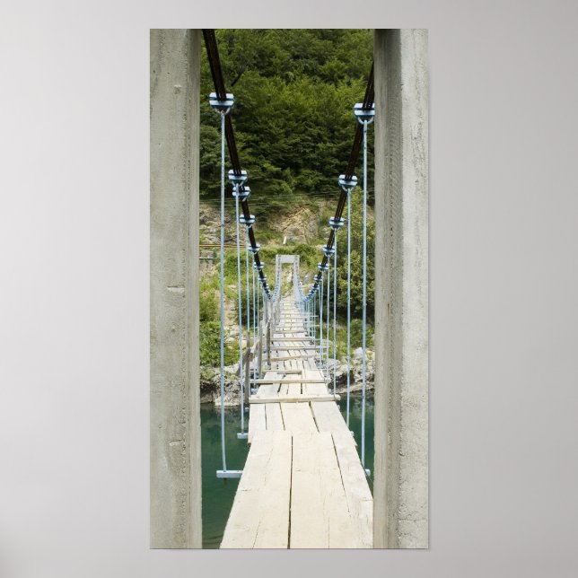 Wood suspension bridge poster (Front)