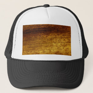 Wood teak trucker hat
