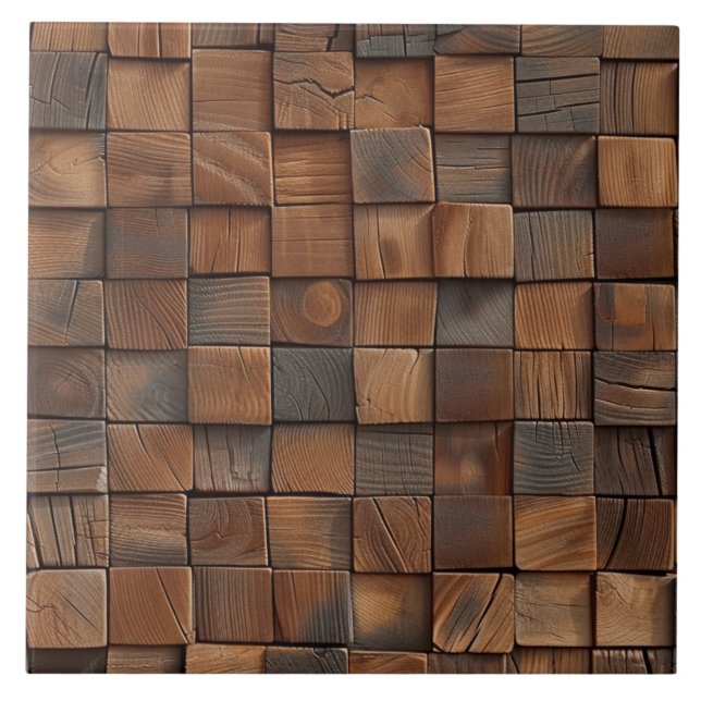 Wood Texture Ceramic Tile (Front)