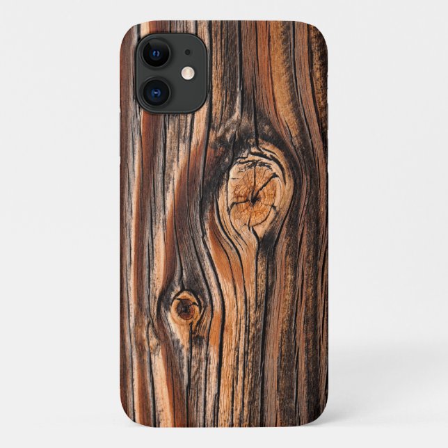 Wood Texture Cool Unique Case-Mate iPhone Case (Back)