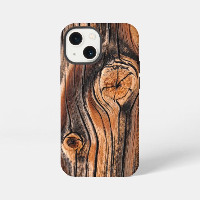 Wood Texture Cool Unique iPhone Case (Back)