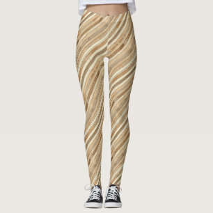 Wood Texture Leggings