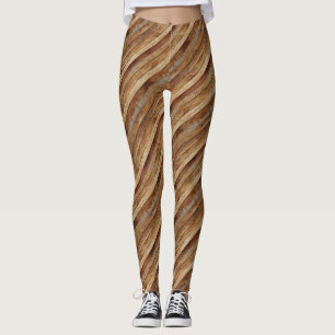 Wood Texture Leggings