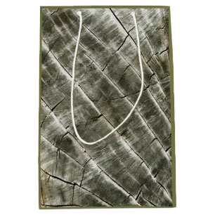 Wood Texture Medium Gift Bag