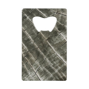 Wood Texture Photo Cool Unique Wallet Bottle Opener