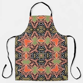 Wood Thrush Feeding Chicks All-Over Print Apron