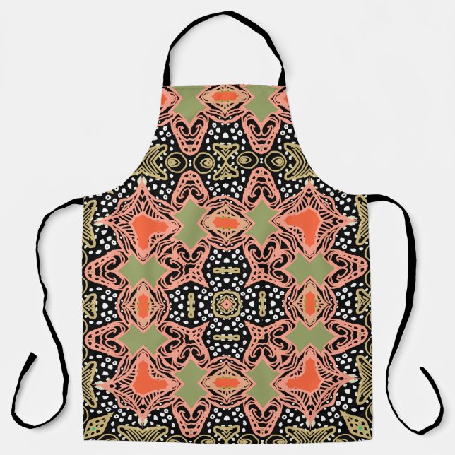 Wood Thrush Feeding Chicks All-Over Print Apron (Front)