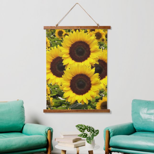 Wood Topped Tapestries Happy Sunflowers (Living Room)