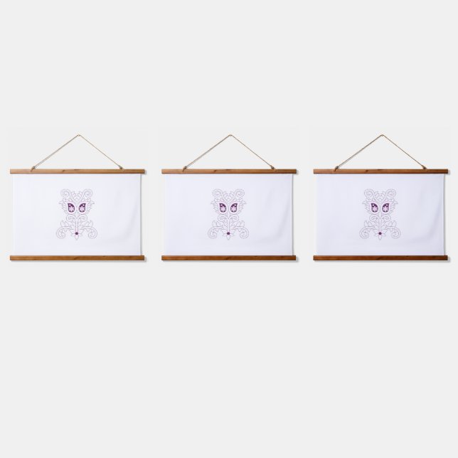 Wood Topped Wall Tapestries – Custom Decor (Triple)