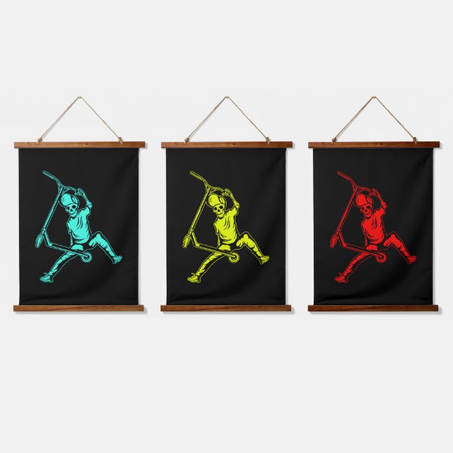 Wood Topped Wall Tapestry (Triple)