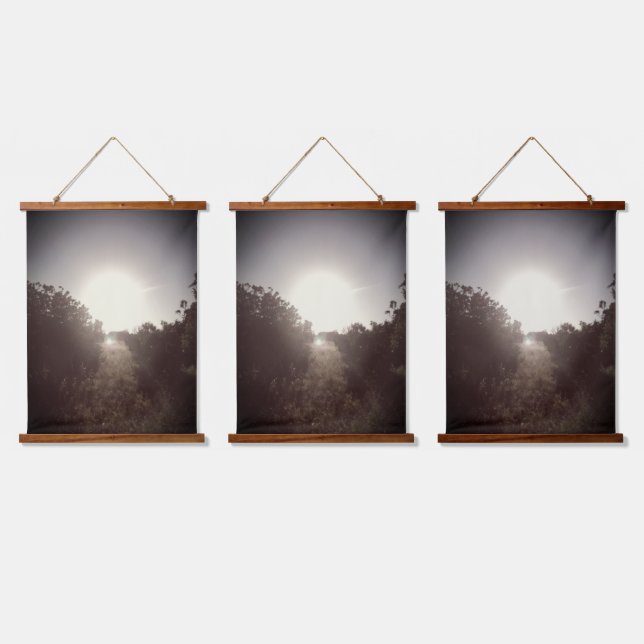 Wood Topped Wall Tapestry (Triple)