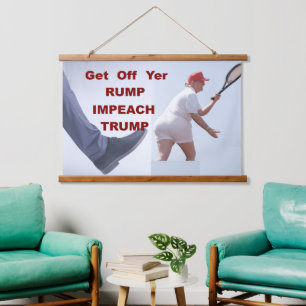 Wood Topped Wall Tapestry