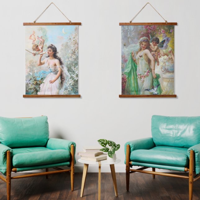 Wood Topped Wall Tapestry (Living Room)