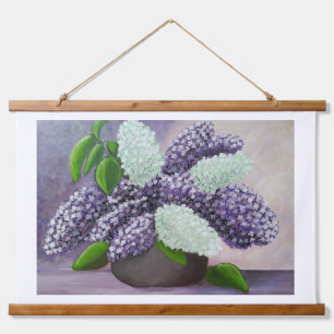 Wood Topped Wall Tapestry
