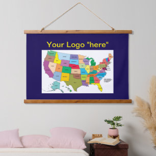 Wood Topped Wall Tapestry