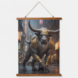 Wood Topped Wall Tapestry