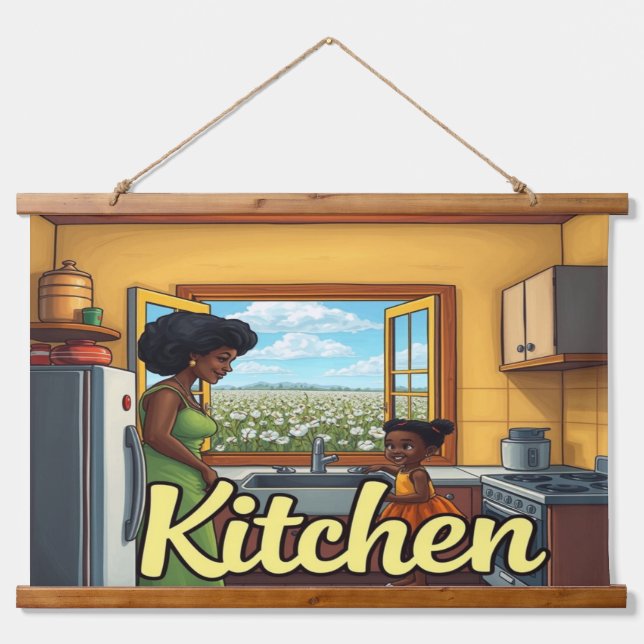 Wood Topped Wall Tapestry (Front)