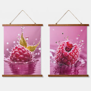 Wood Topped Wall Tapestry