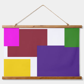 Wood Topped Wall Tapestry