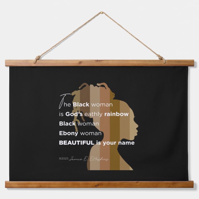 Wood Topped Wall Tapestry (Front)