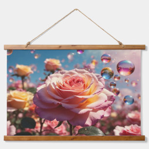 Wood Topped Wall Tapestry