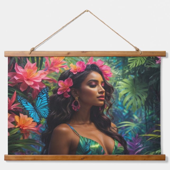 Wood Topped Wall Tapestry (Front)