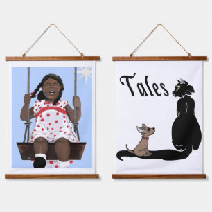 Wood Topped Wall Tapestry