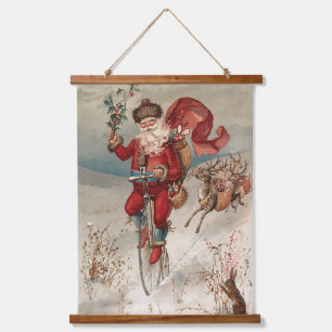 Wood Topped Wall Tapestry