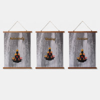 Wood Topped Wall Tapestry
