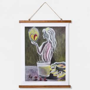 Wood Topped Wall Tapestry2 Hanging Tapestry