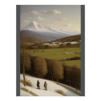 Wood Topped Wall Tapestry Poster