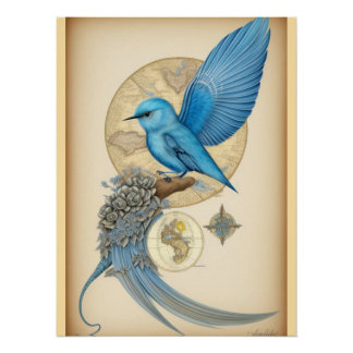 Wood Topped Wall Tapestry Poster
