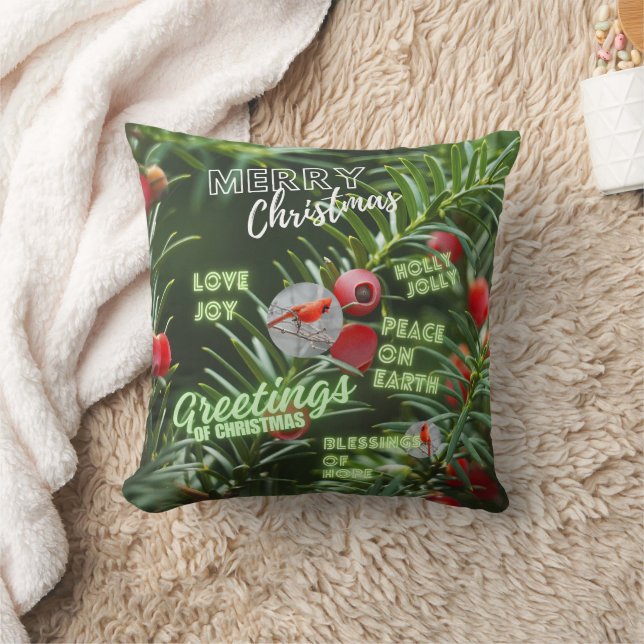 Wood Topped Wall Tapestry Throw Pillow (Blanket)