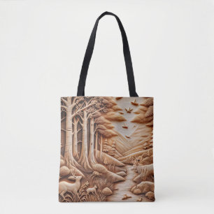 Wood Tote Bag