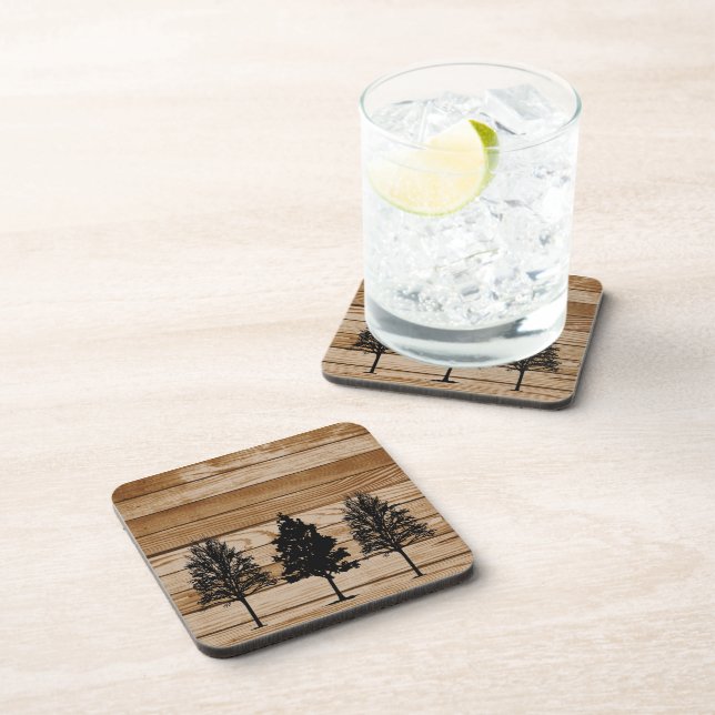 Wood Tree Coasters (Right Side)