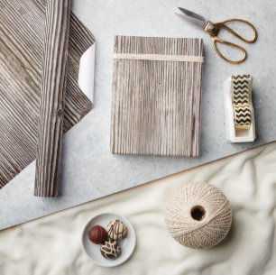 Wood tree knots oak style woodgrain stripes wrapping paper