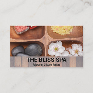 Wood Trim   Oils Bath Salts Stones Business Card