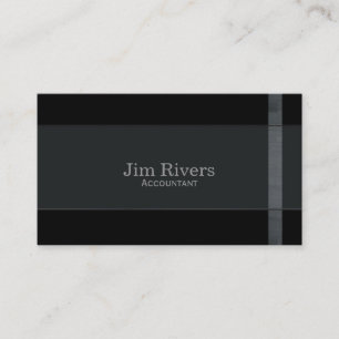Wood Trim on Black Business Card