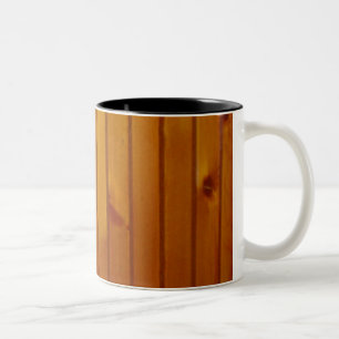 Wood Two-Tone Coffee Mug