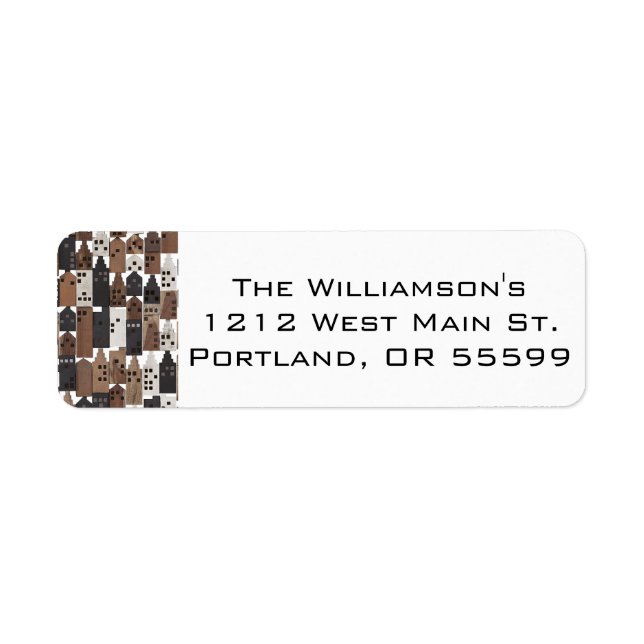 Wood village address labels (Front)