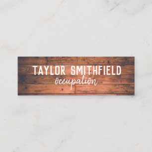 wood vintage trendy paint rustic business card
