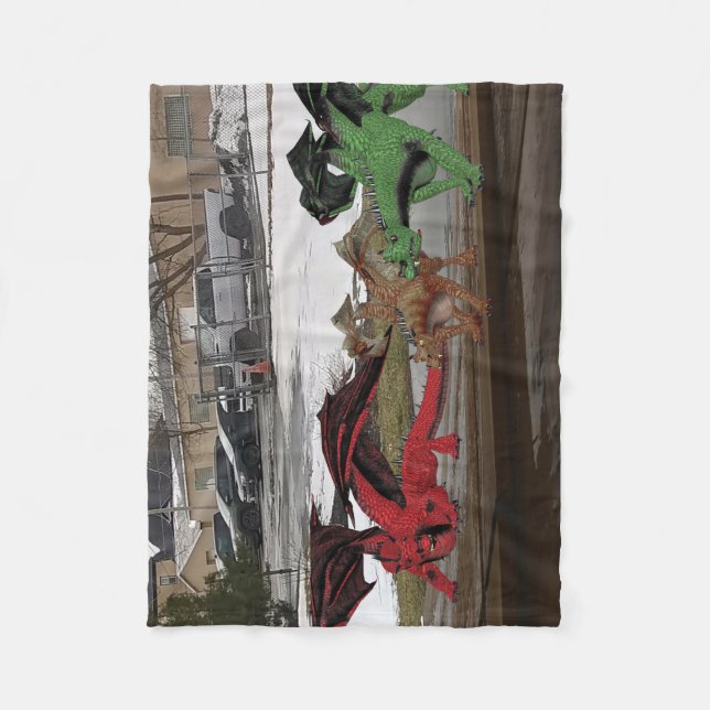 Wood Wall Art Fleece Blanket (Front)