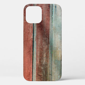wood wall in vintage colorabstract,aged,background iPhone 12 case