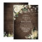 Wood White Roses Lantern Rustic Watercolor wedding