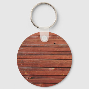 Wood with antique Patina Keychain
