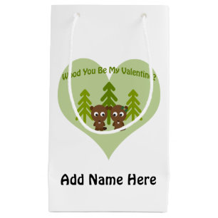 Wood You Be My Valentine Small Gift Bag
