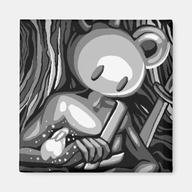 Woodbear  magnet (Front)